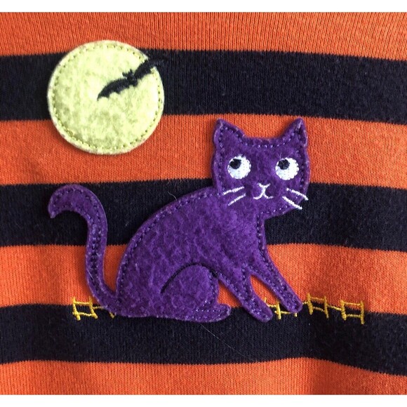 Hanna Andersson Size 100 4 Halloween Striped Top - Picture 2 of 5